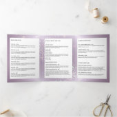 Brochure de beauté violet de Confettis célestes (Intérieur)