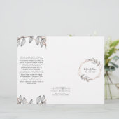 brochure de cadre géométrique feuillage (Debout devant)