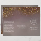 brochure de conception de parties scintillant liqu (Devant / Derrière)