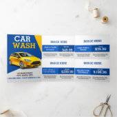 Brochure de lavage de voiture Tri-Fold Modèle prom (Intérieur)