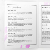 Brochure de logo en cercle peint rose Luxe (Intérieur en premier)