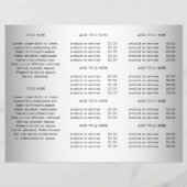 Brochure de logo personnalisé avec fond gris flou (Dos)