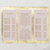 brochure de lotus en feuille d'or (Dos)