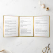 Brochure de luxe Faux Gold Floral (Intérieur)