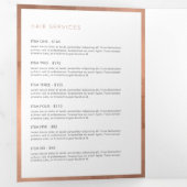 Brochure de luxe Rose Gold Floral (Intérieur en premier)