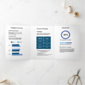 Brochure de marketing Hôpital simple bleu et blanc (Intérieur)