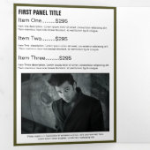 Brochure de Monogramme de Monogramme Gold Green (Intérieur en premier)