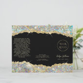 Brochure de paillettes d'or Faux parties scintilla (Debout devant)