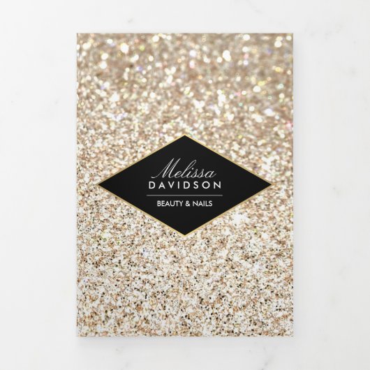 Brochure de Parties scintillant d'or et de clou de (Page de couverture)