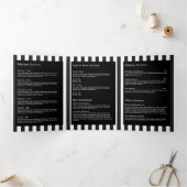 Brochure de salon à rayures florales moderne (Intérieur)