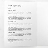 Brochure de salon minimaliste pour maquillage (Intérieur en premier)