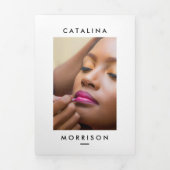 Brochure de salon minimaliste pour maquillage (Page de couverture)