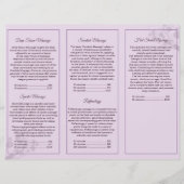 Brochure d'entreprise à trois pieds rustiques pour (Dos)