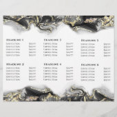 brochure design en marbre noir (Dos)