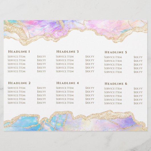 Brochure design Pastel Opal (Dos)