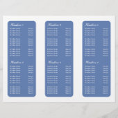 Brochure du logo de coquillage bleu (Dos)