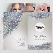 Brochure du menu du menu du service de parties sci (Devant / Derrière)