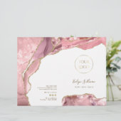 brochure du menu du service agneau rose (Debout devant)