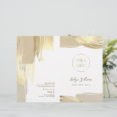 Brochure du menu du service Brochures de peinture  (Debout devant)