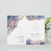 Brochure du menu du service de conception opale vi (Debout devant)