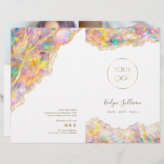 Brochure du menu du service de conception optique (Devant / Derrière)