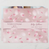 Brochure du menu du service de faux feuillard (Devant / Derrière)