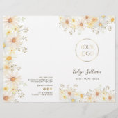 Brochure du menu du service de marais (Devant)