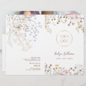 brochure du menu service fleur sauvage (Devant / Derrière)