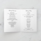 Brochure du programme de mariage catholique (Intérieur)