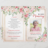 Brochure du programme funéraire | Ordre de service (Devant / Derrière)