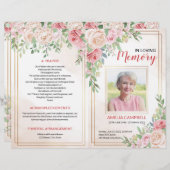 Brochure du programme funéraire | Ordre de service (Devant / Derrière)