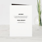 Brochure du programme Memorial (Dos)