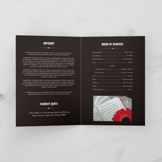 Brochure du programme Memorial (Intérieur)