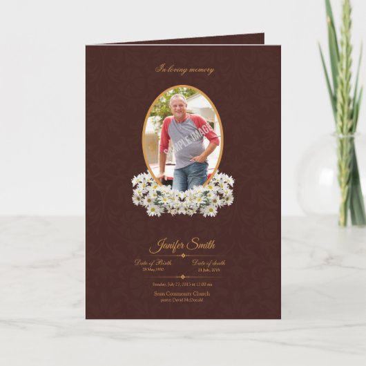 Brochure du programme Memorial (Devant)