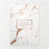Brochure du Salon Marbre Or Rose et Blanc (Page de couverture)