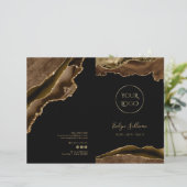 brochure du service agate brun et or (Debout devant)