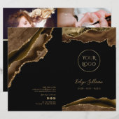 brochure du service agate brun et or (Devant / Derrière)