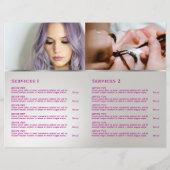 Brochure du service de cristaux Iridescente (Dos)