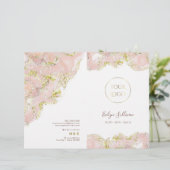 Brochure du service de design en marbre rose (Debout devant)