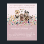 Brochure du service de pose pour chien rose mignon<br><div class="desc">Brochure du service de pose pour chien rose mignon</div>