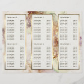 Brochure élégante Aquarelle Or (Dos)