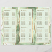 Brochure élégante Jade Green et Gold Agate (Dos)