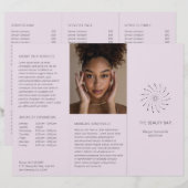 Brochure élégante moderne à points en spirale de l (Devant / Derrière)