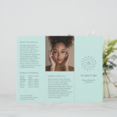 Brochure élégante moderne aux points en spirale tu (Debout devant)