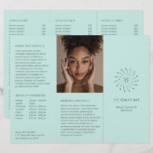 Brochure élégante moderne aux points en spirale tu (Devant / Derrière)