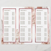 Brochure élégante Rose Boho (Dos)