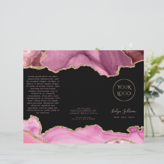 brochure en agneau rose (Debout devant)