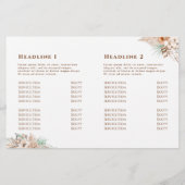 brochure en beige tropical et beige menthe (Dos)