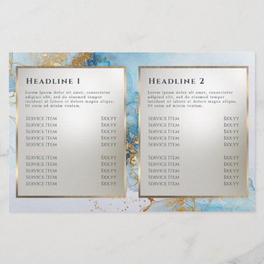 brochure en marbre bleu (Dos)