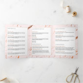 Brochure en marbre rose et Rose or (Intérieur)
